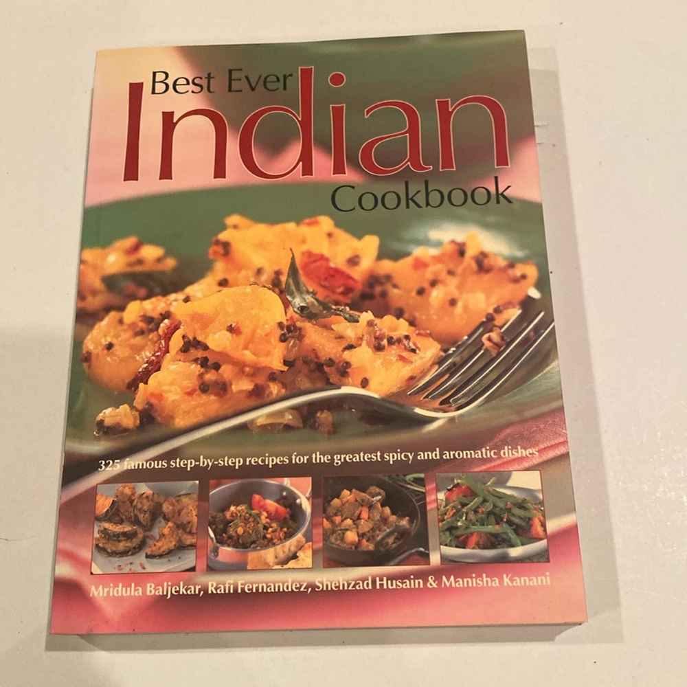 NWT “Best Ever Indian Cookbook,” oversized stiff paperback